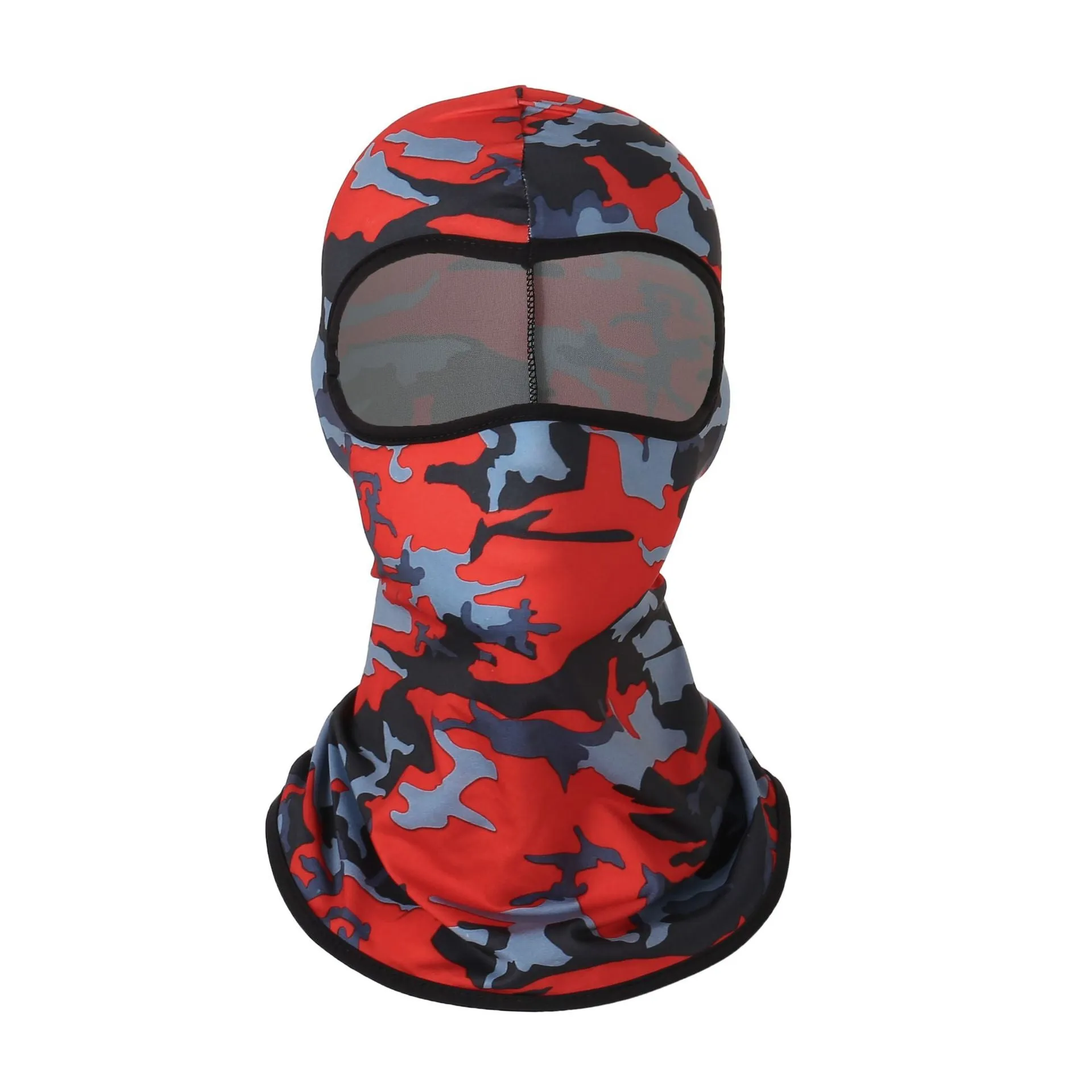 2PCs Windtight Hoods Sun-Proof Breathable Summer Ice Silk Face Mask for Outdoor Cycling