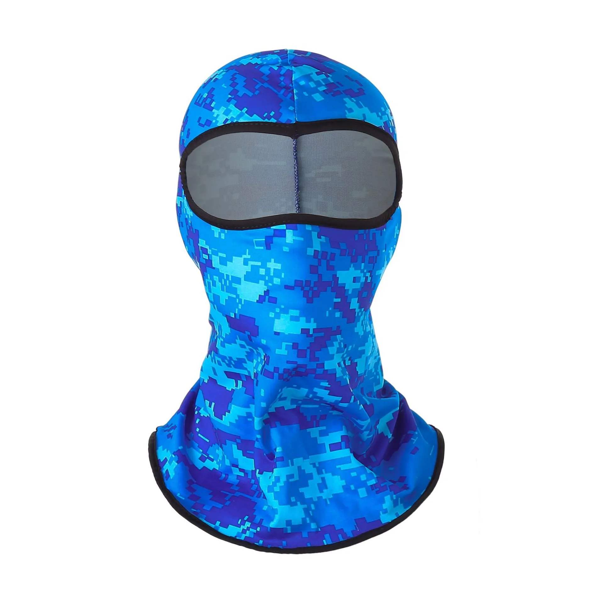 2PCs Windtight Hoods Sun-Proof Breathable Summer Ice Silk Face Mask for Outdoor Cycling