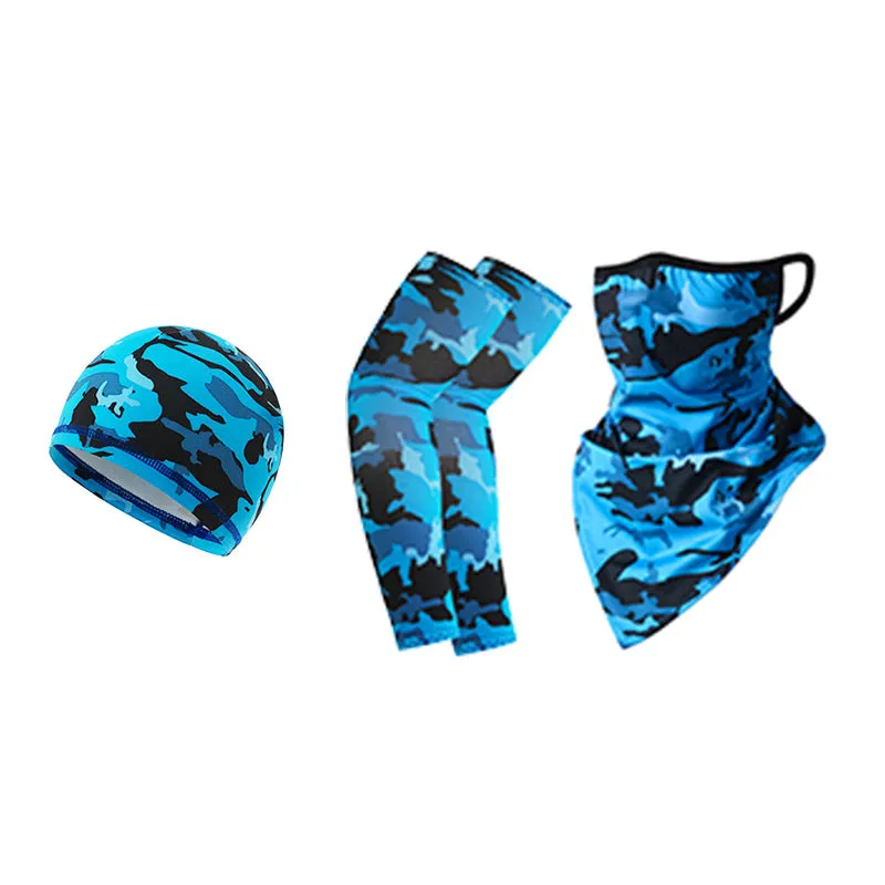38 Oversleeves Triangular Binder Small Hat Hanging Ear Triangle Ice Silk Mask Summer for Outdoor Cycling