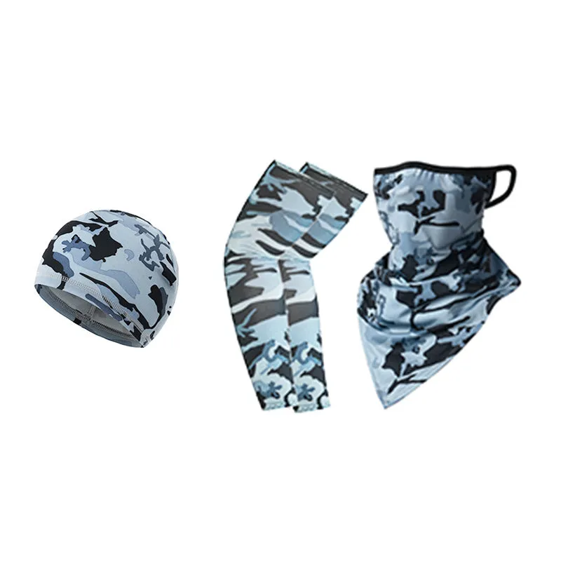 38 Oversleeves Triangular Binder Small Hat Hanging Ear Triangle Ice Silk Mask Summer for Outdoor Cycling