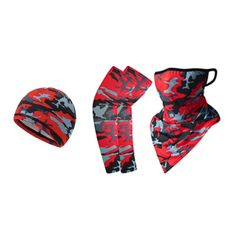 38 Oversleeves Triangular Binder Small Hat Hanging Ear Triangle Ice Silk Mask Summer for Outdoor Cycling