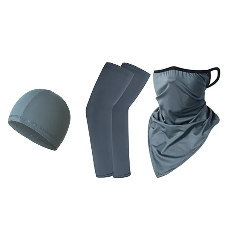 38 Oversleeves Triangular Binder Small Hat Hanging Ear Triangle Ice Silk Mask Summer for Outdoor Cycling