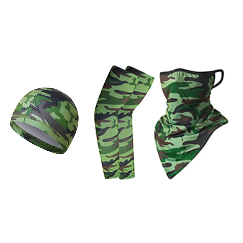 38 Oversleeves Triangular Binder Small Hat Hanging Ear Triangle Ice Silk Mask Summer for Outdoor Cycling