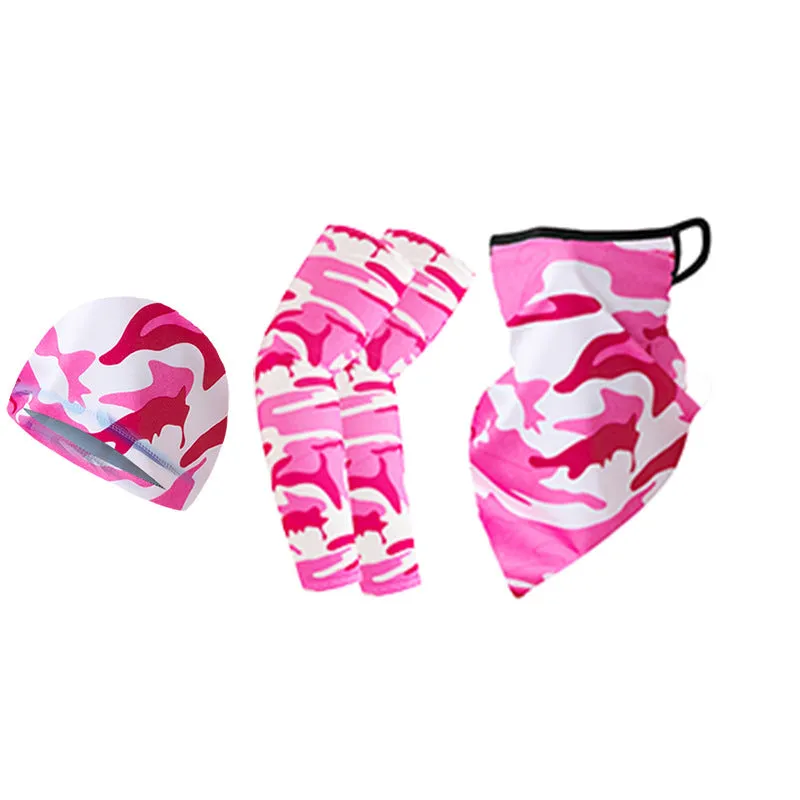 38 Oversleeves Triangular Binder Small Hat Hanging Ear Triangle Ice Silk Mask Summer for Outdoor Cycling