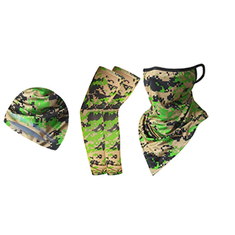 38 Oversleeves Triangular Binder Small Hat Hanging Ear Triangle Ice Silk Mask Summer for Outdoor Cycling