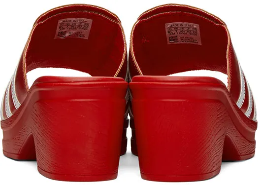 adidas LOTTA VOLKOVA Red Trefoil Heeled Sandals