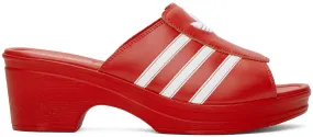 adidas LOTTA VOLKOVA Red Trefoil Heeled Sandals