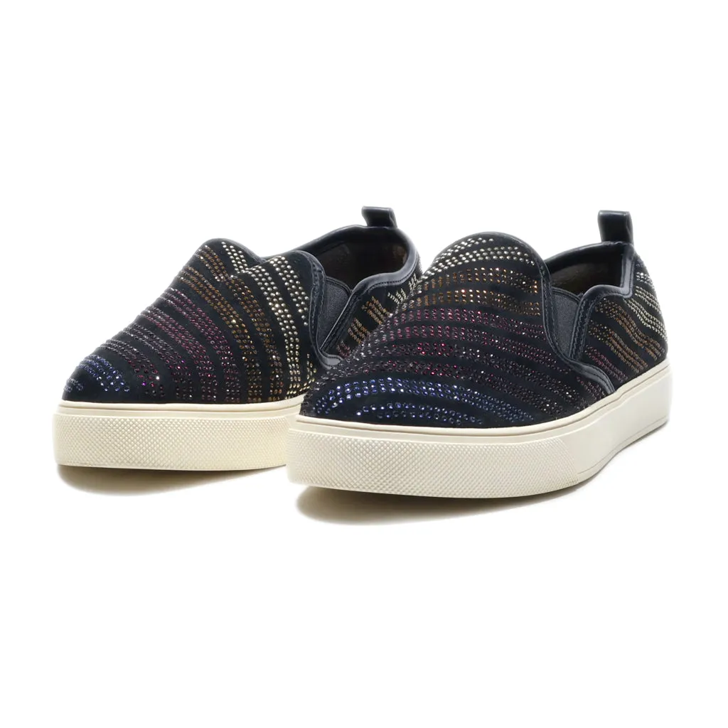Aldo Slip Ons Fabric Black Colour For Women