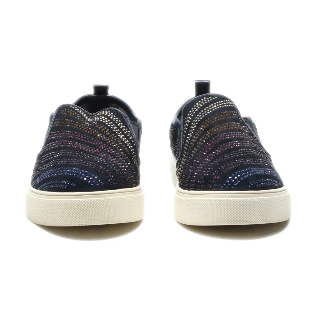 Aldo Slip Ons Fabric Black Colour For Women