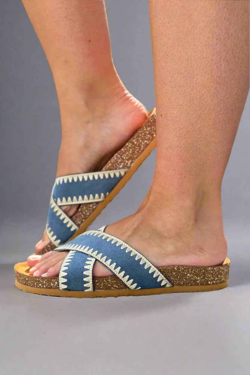 Amor Sandals - Indigo