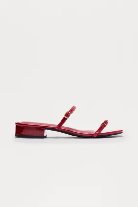 Arnie Heeled Sandals - Red