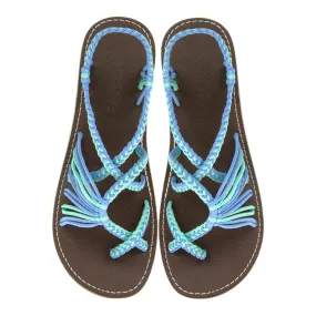 Banyan - Turquoise Sky Blue Rope Sandals