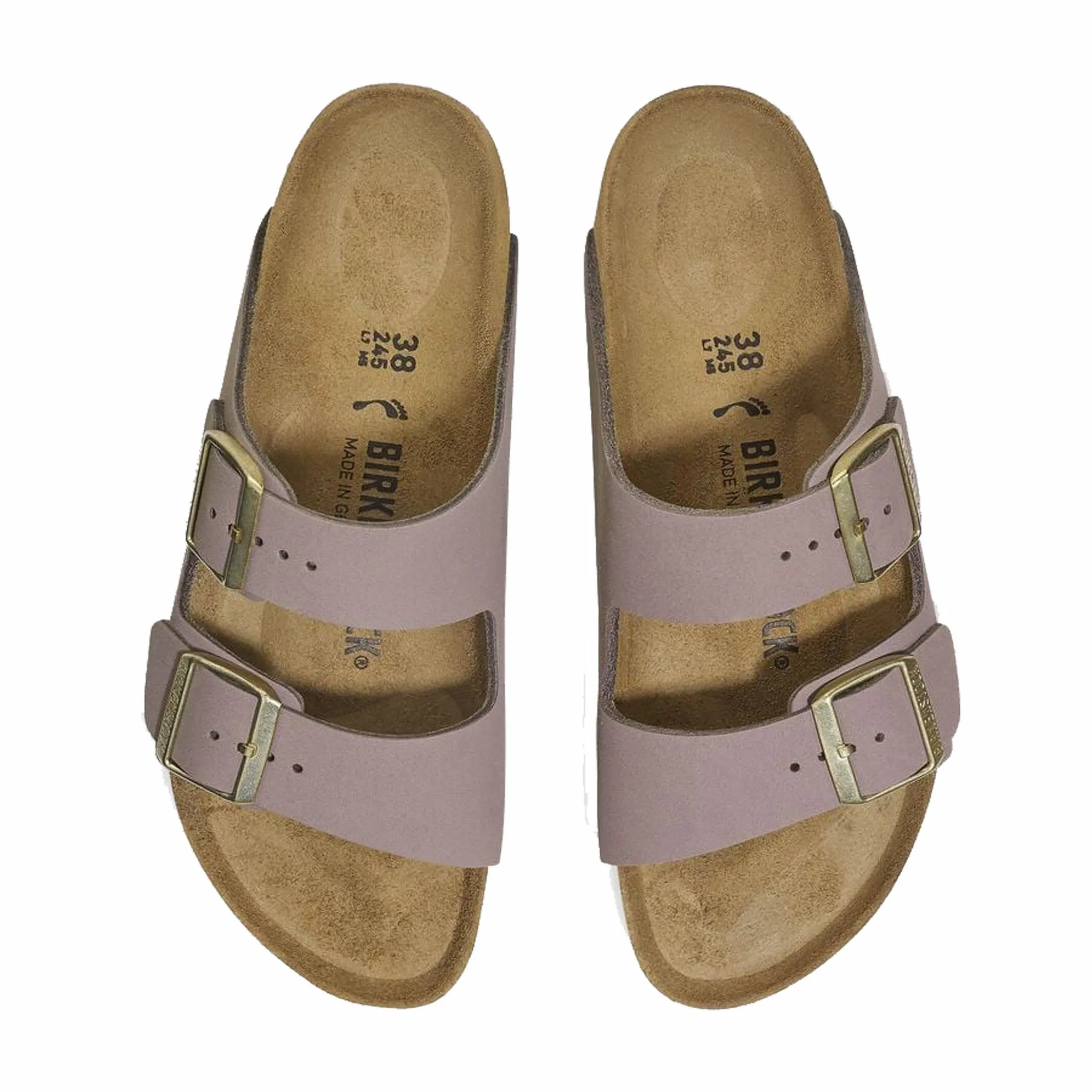 Birkenstock Women's Nubuck Leather Arizona - Narrow (Faded Purple)