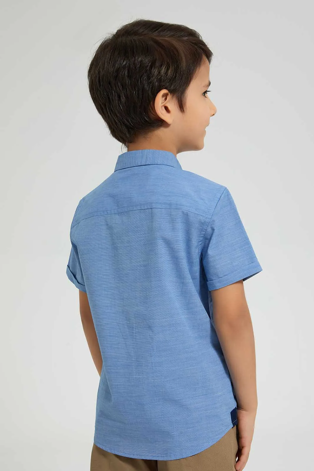 Blue Short Sleeve Shirt