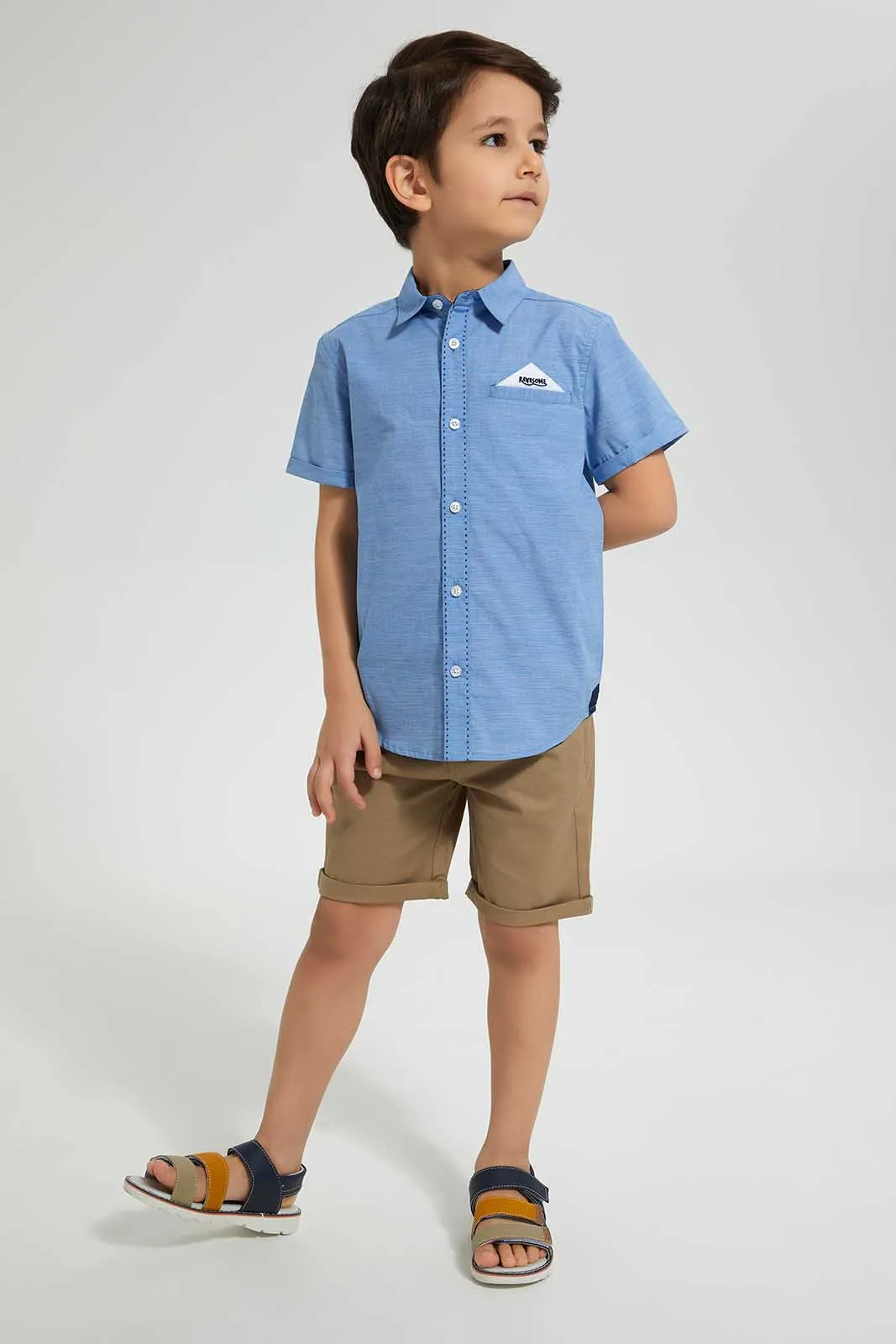 Blue Short Sleeve Shirt
