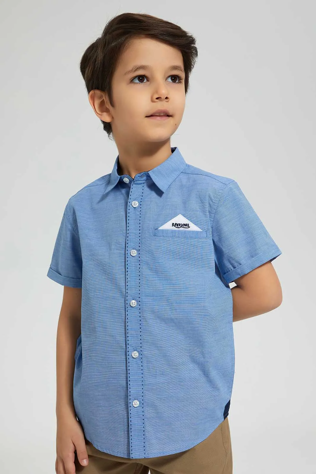 Blue Short Sleeve Shirt