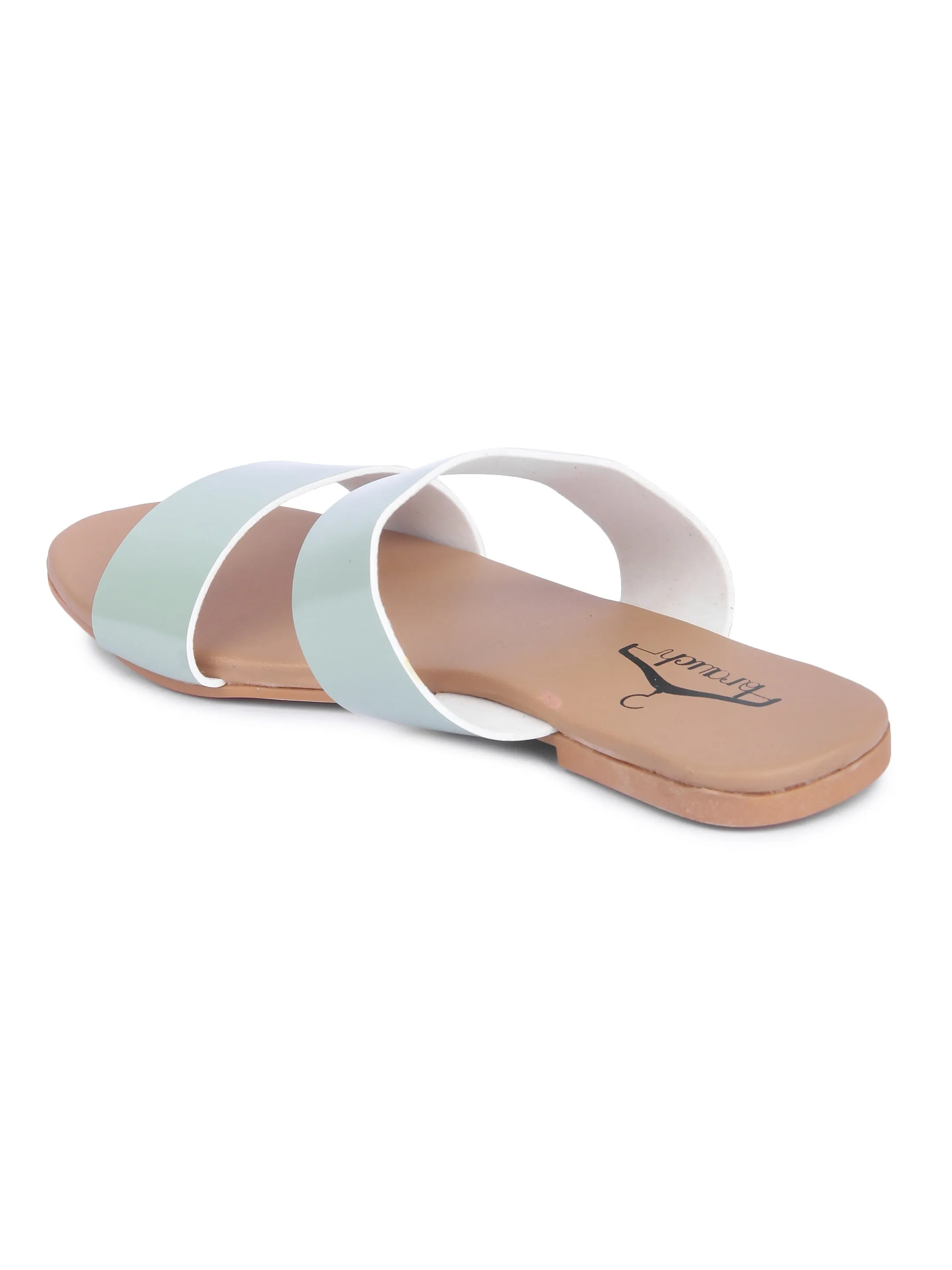 Brauch Women's Olive Strap Flats