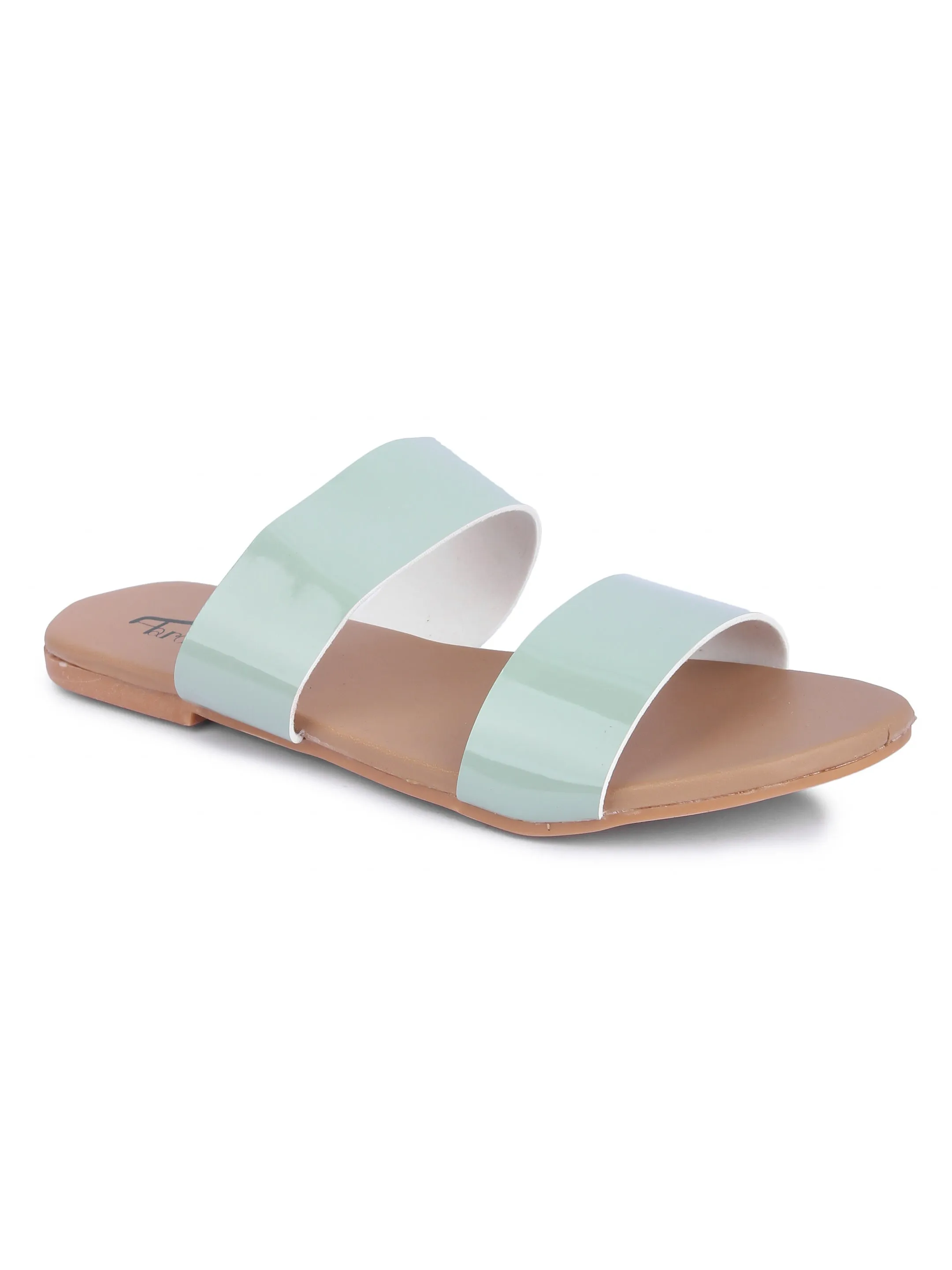 Brauch Women's Olive Strap Flats