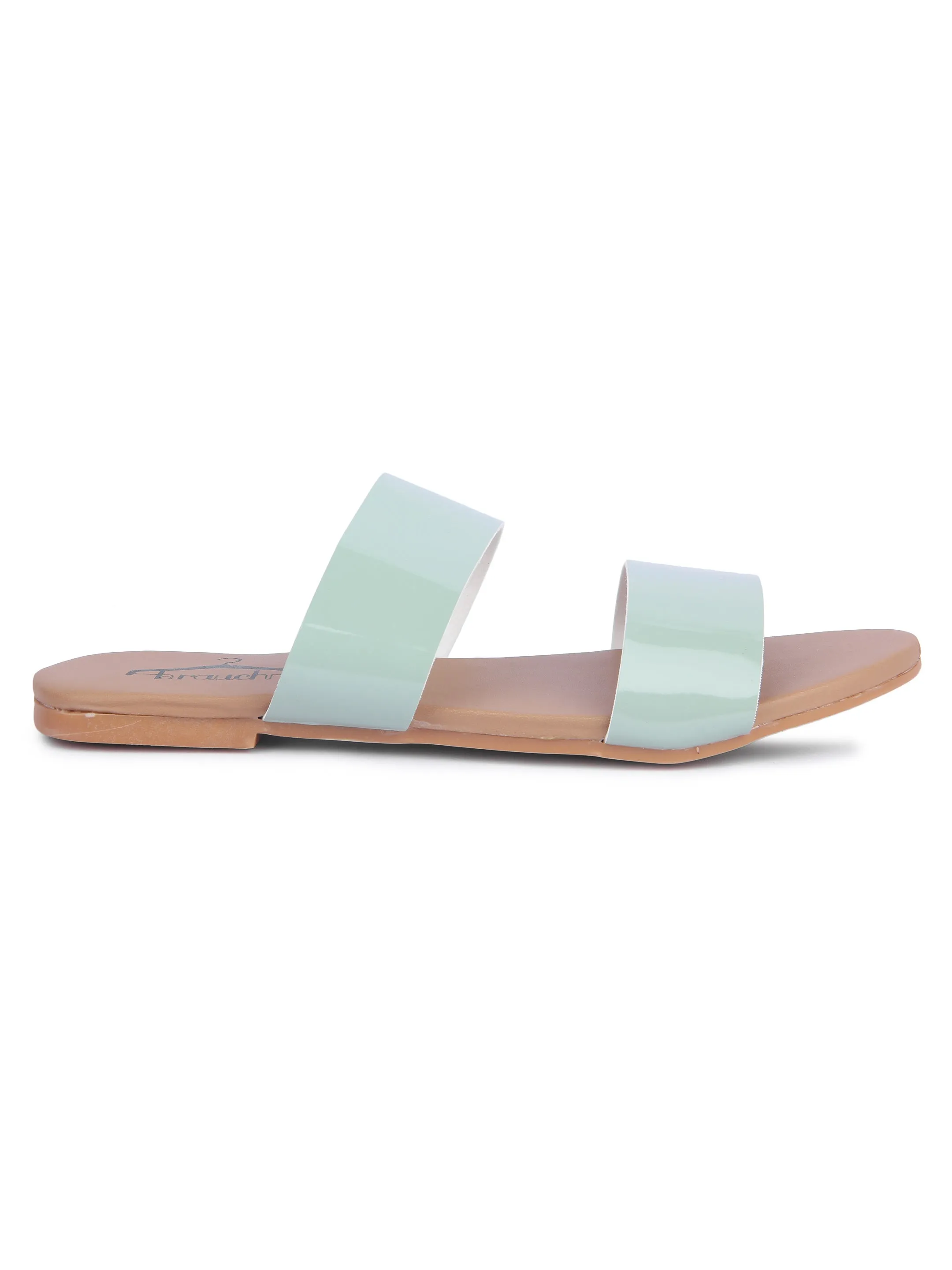 Brauch Women's Olive Strap Flats