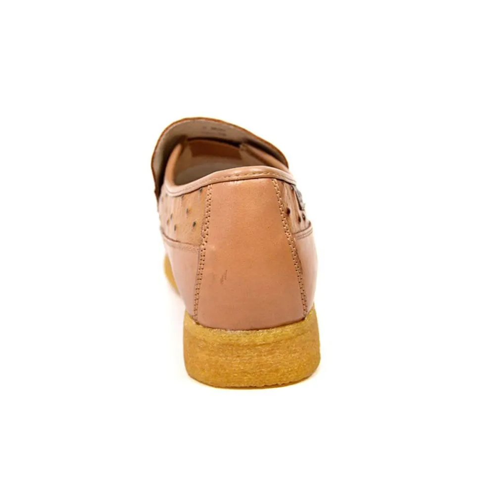 British Walkers Harlem Men's Ostrich Leather Slip Ons