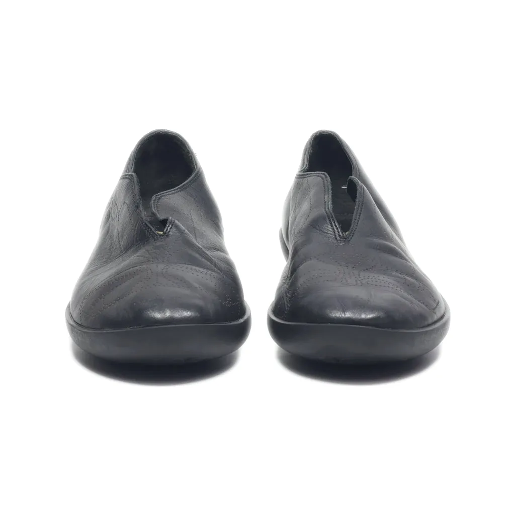Camper Slip Ons Leather Black Colour For Women