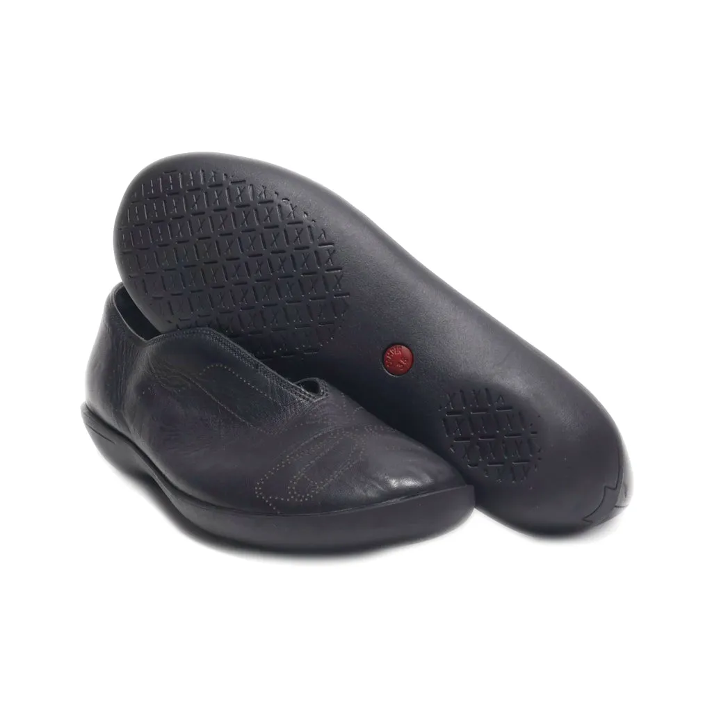 Camper Slip Ons Leather Black Colour For Women