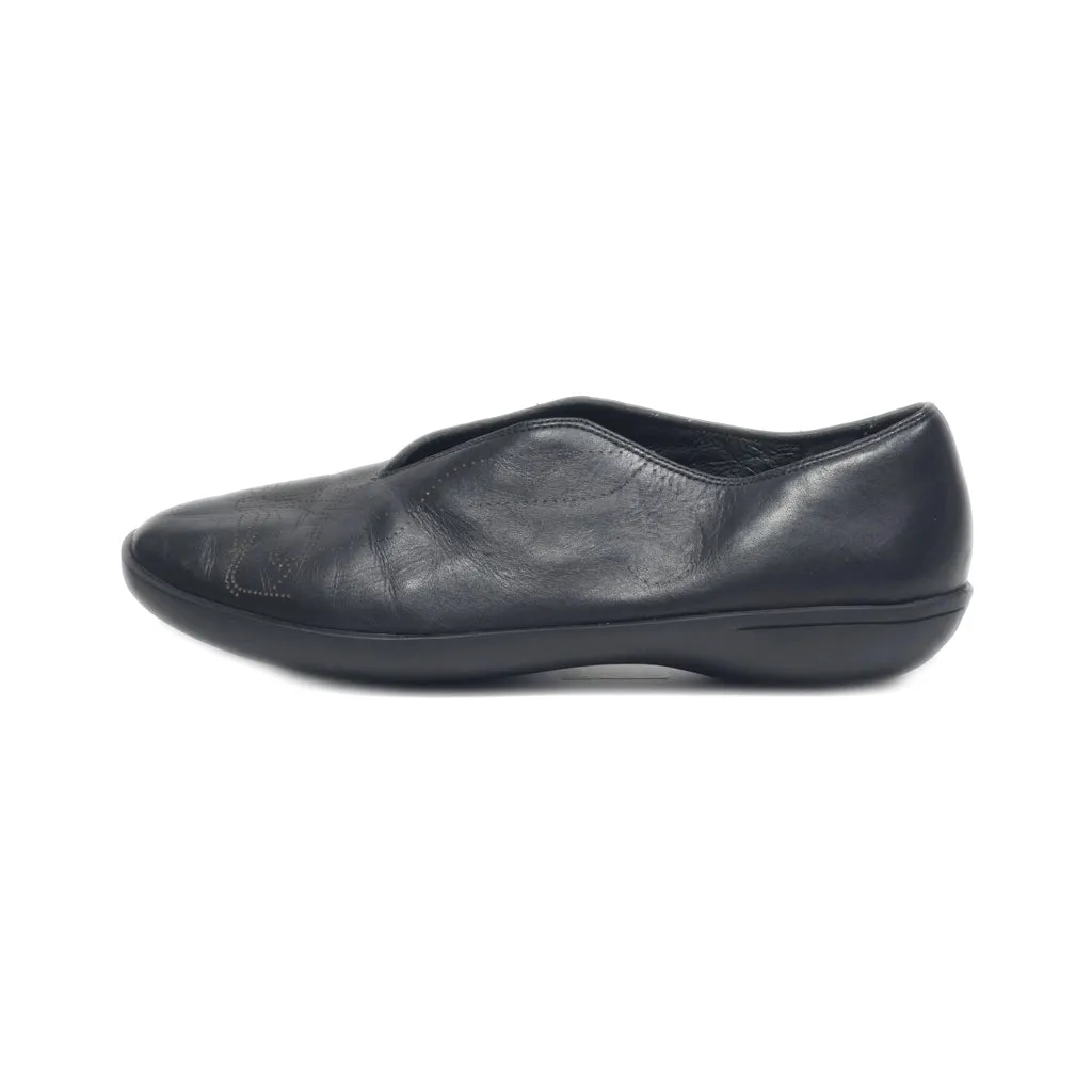 Camper Slip Ons Leather Black Colour For Women