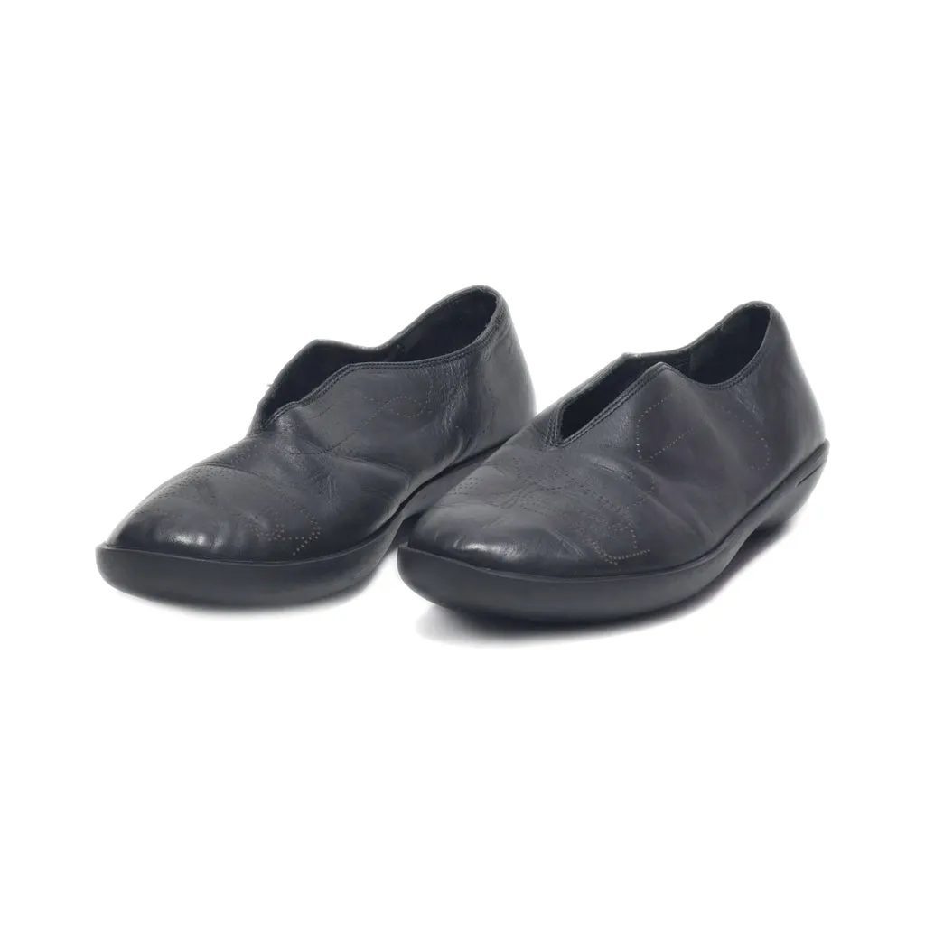 Camper Slip Ons Leather Black Colour For Women