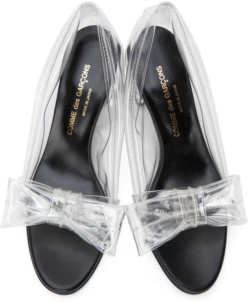 Comme des GarÃ§ons Transparent Bow Heels