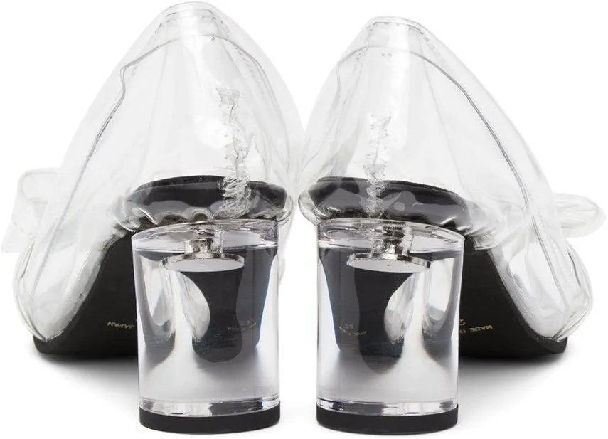 Comme des GarÃ§ons Transparent Bow Heels