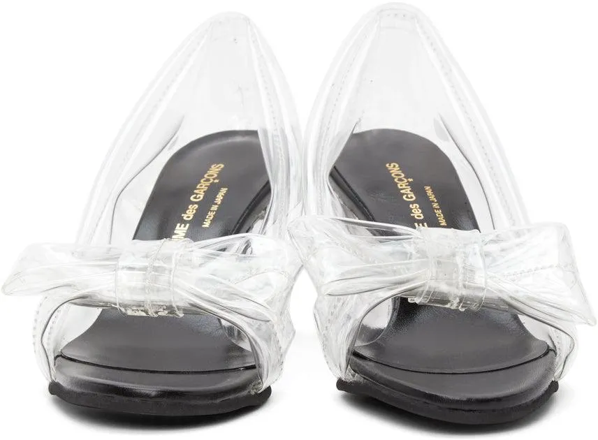 Comme des GarÃ§ons Transparent Bow Heels
