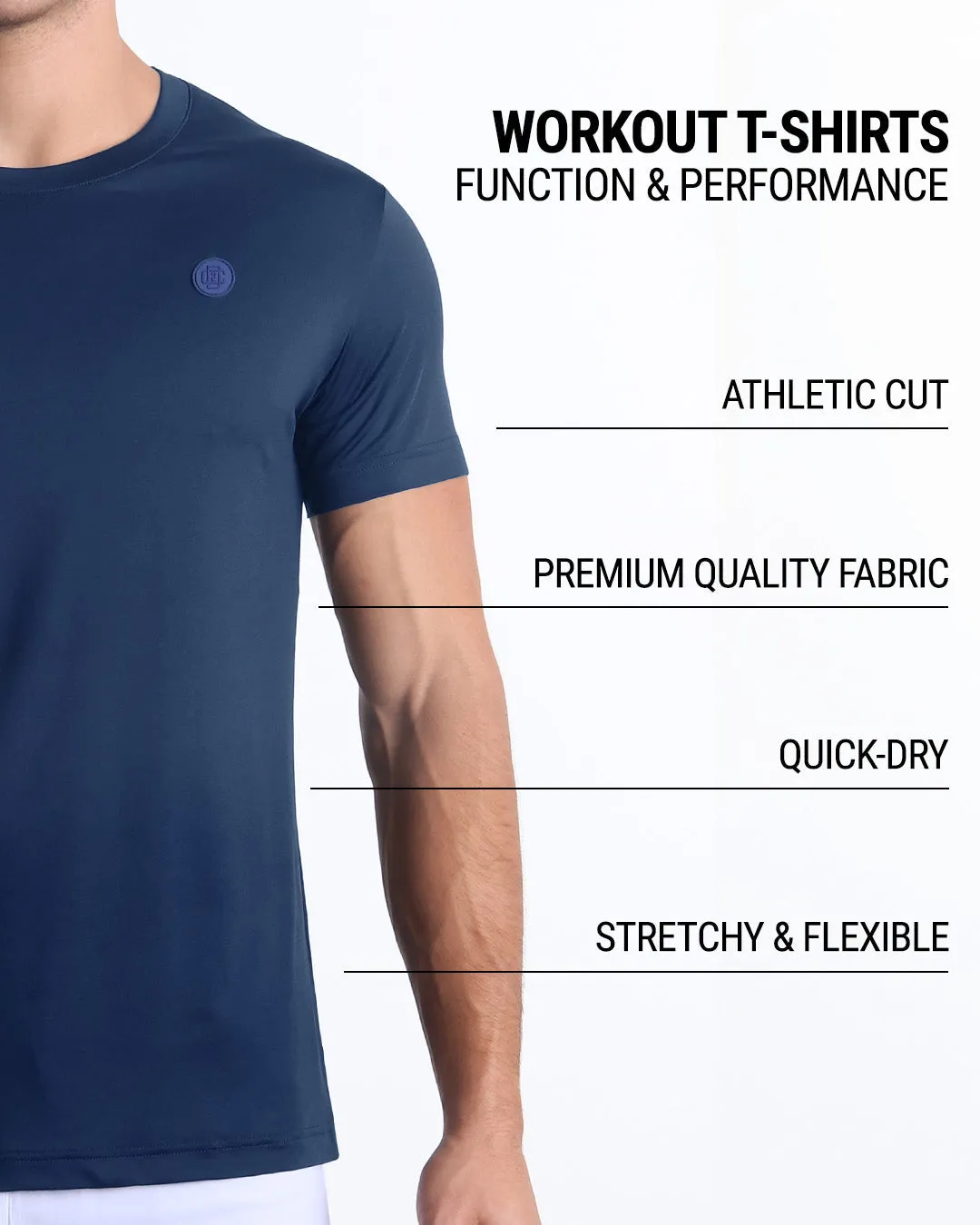 CORE BLUE - Fitness T-Shirt