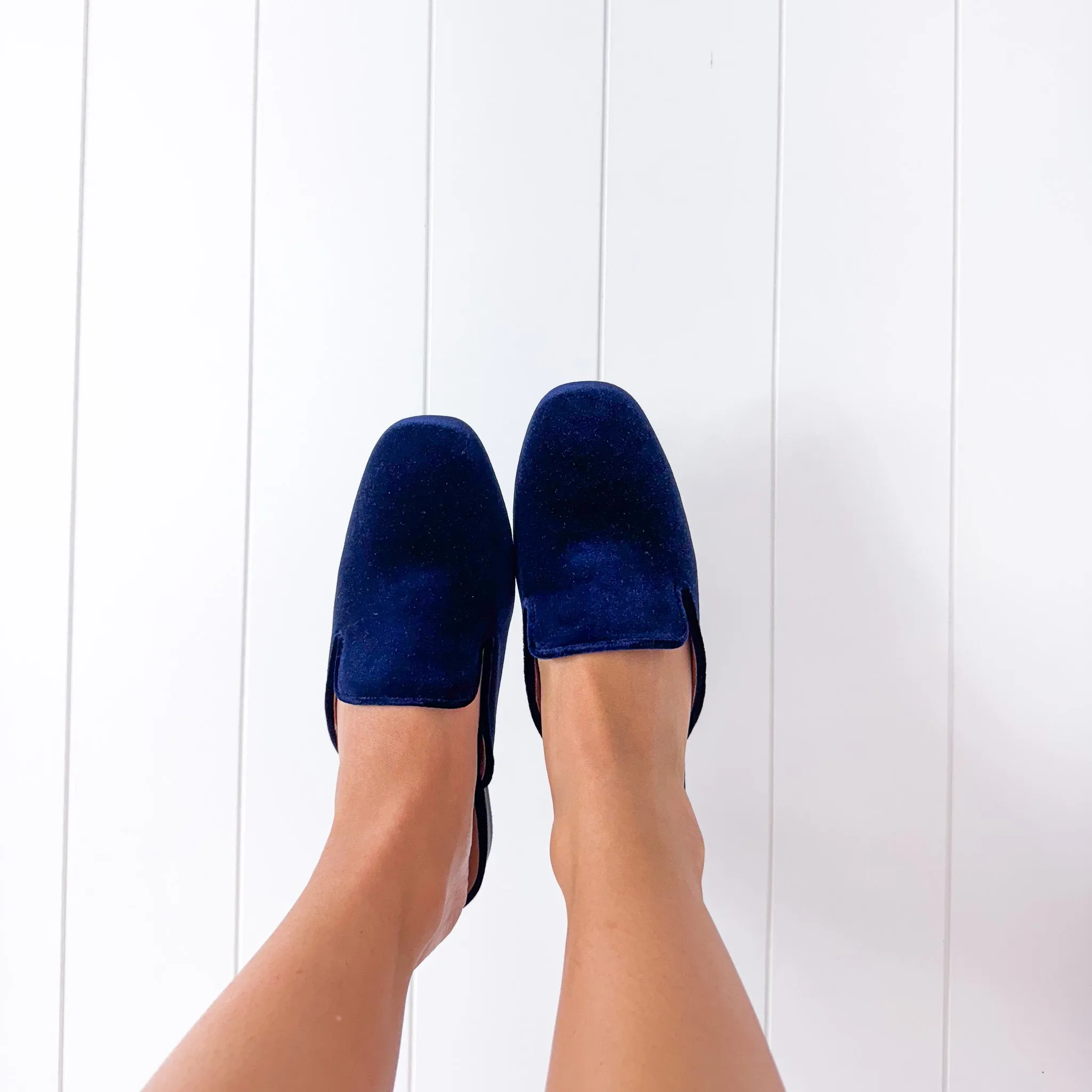 Corky's Spotlight Navy Velvet Slip on Shoes