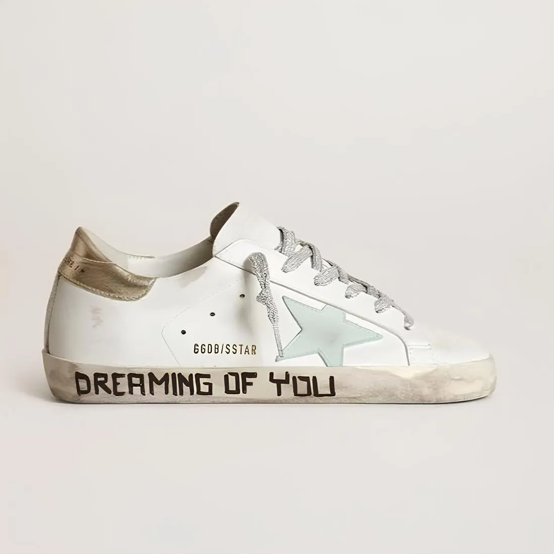 Golden Goose Superstar Metallic Mixed Leather Sneakers
