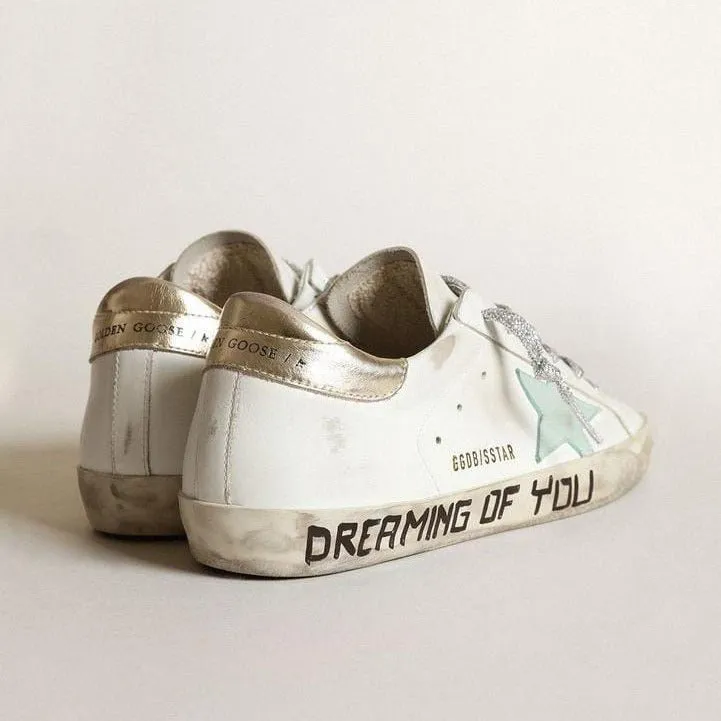 Golden Goose Superstar Metallic Mixed Leather Sneakers