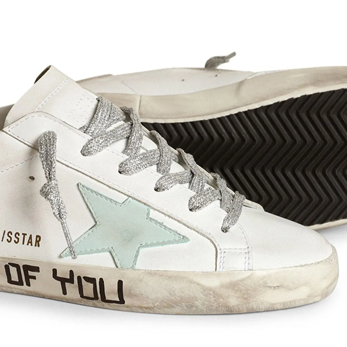 Golden Goose Superstar Metallic Mixed Leather Sneakers