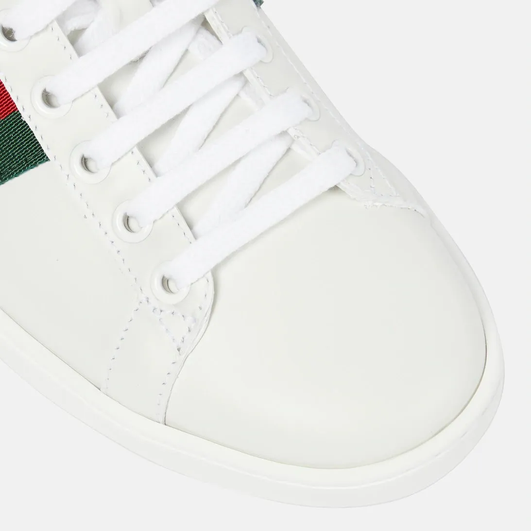 Gucci Women's Ace Embroidered Sneaker - White/Green/Red