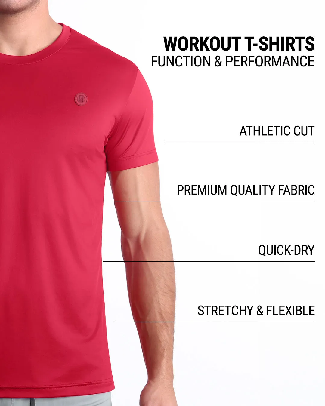 MAJESTIC RED - Fitness T-Shirt