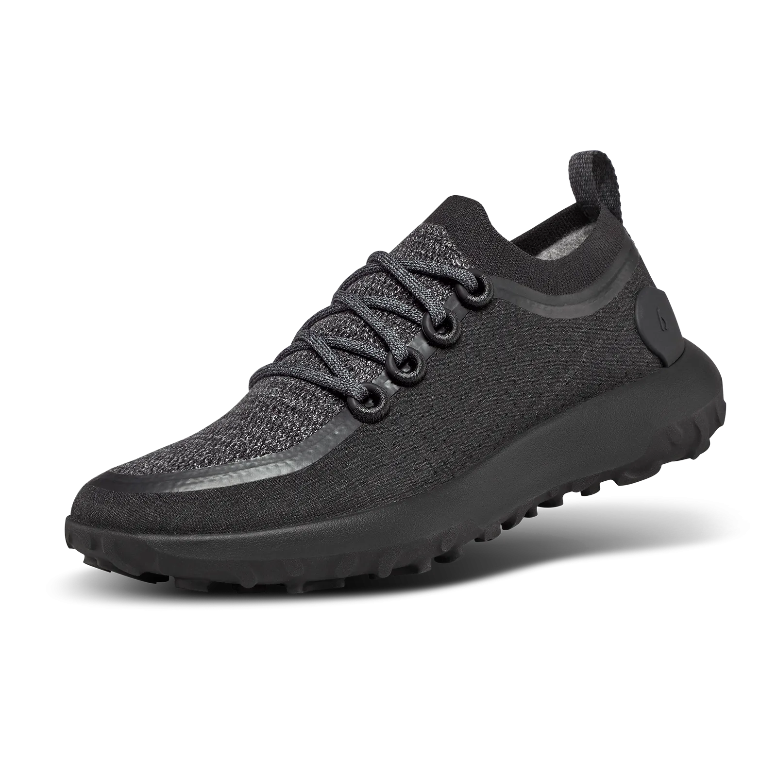 Men's Trail Runners - Natural Black (Black Sole)