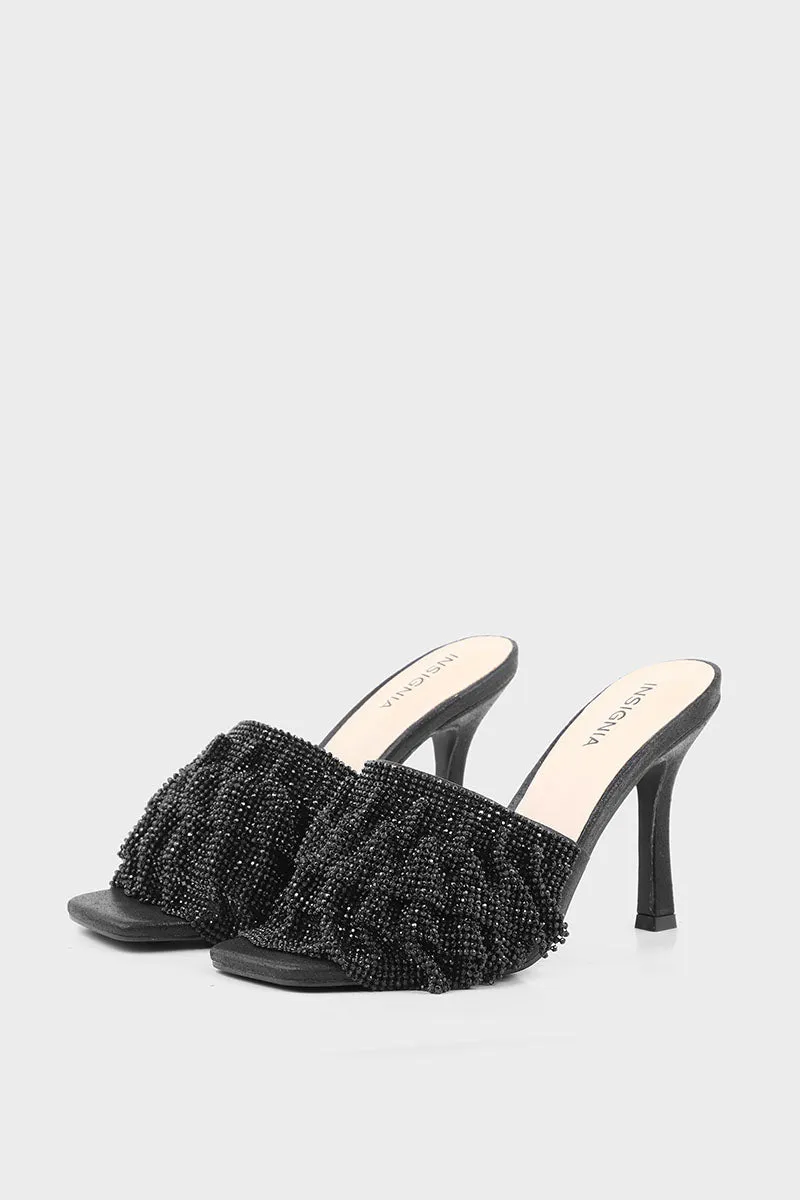 Party Wear Slip On I29293-Black