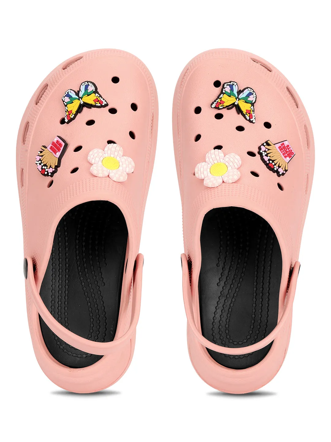 Pink Stylish Slip-On Clogs For Women (TC-LCLOG5-PNK)