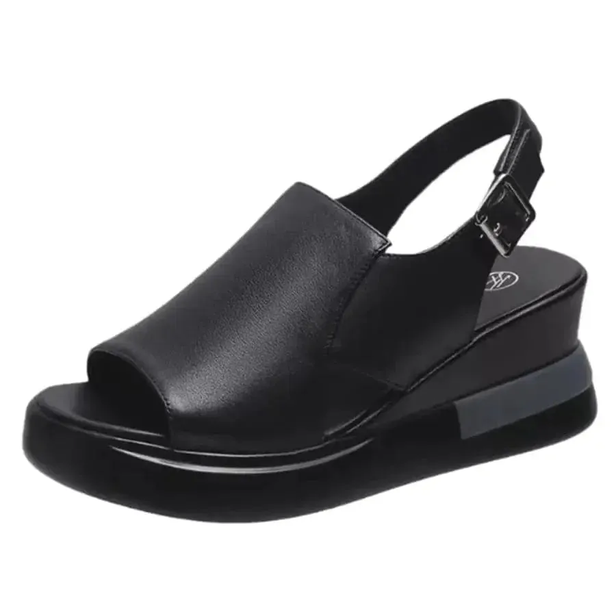 Stylish Orthopedic Platform Sandals - OrtoSoft™