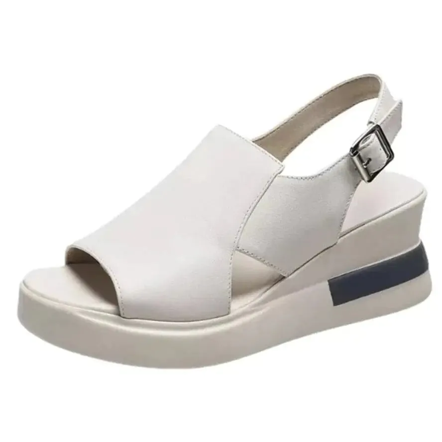 Stylish Orthopedic Platform Sandals - OrtoSoft™