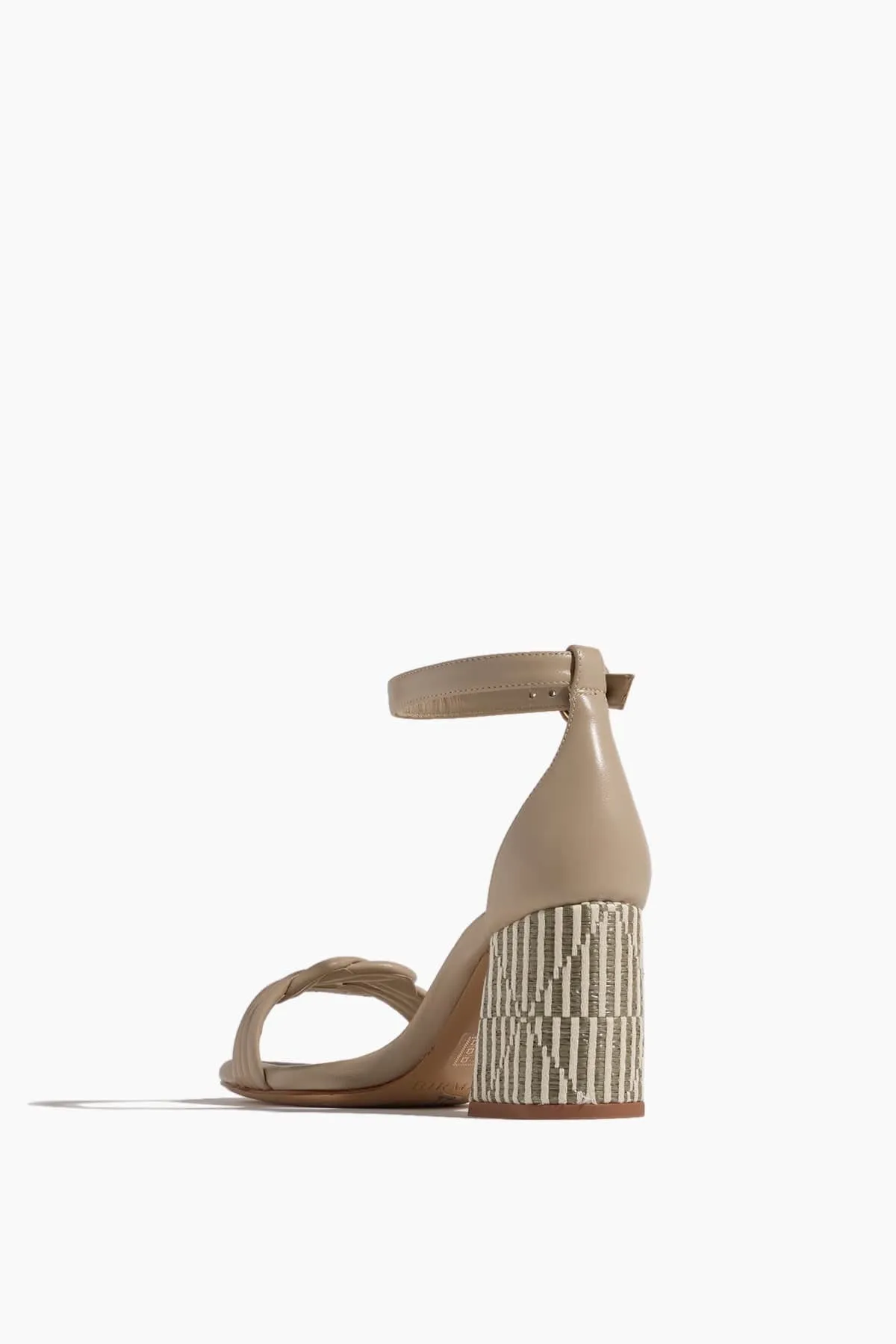 Vicky Bounce Raffia Sandal in Chalk