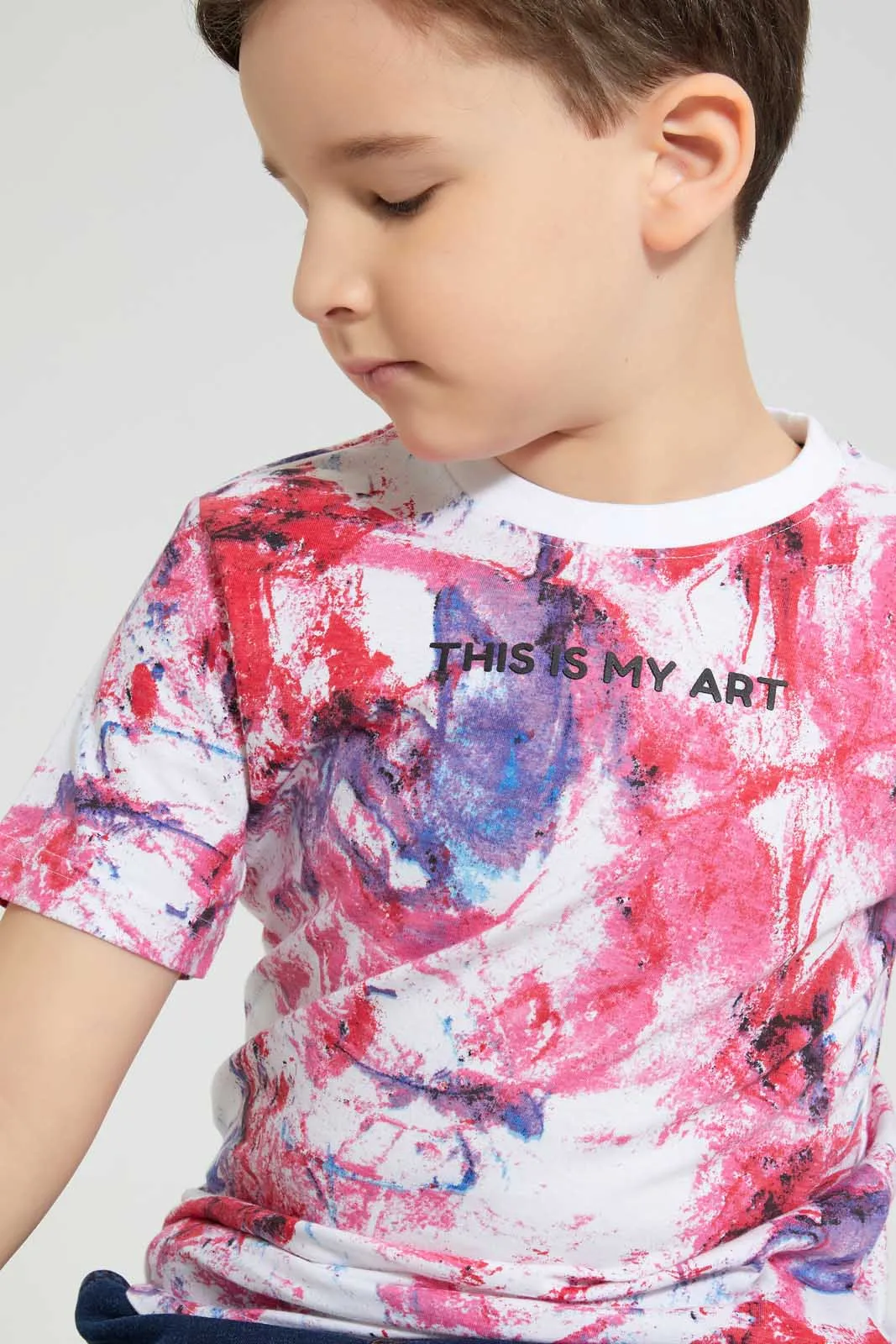White Painted T-Shirt
