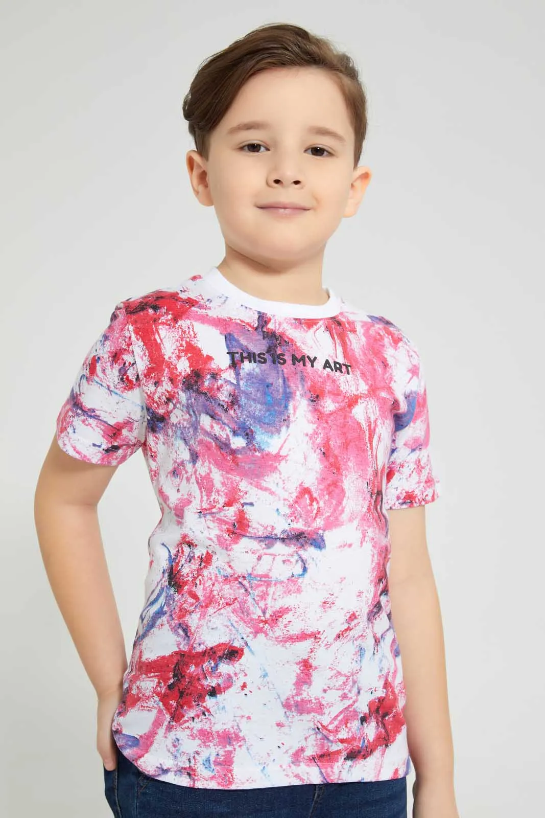 White Painted T-Shirt