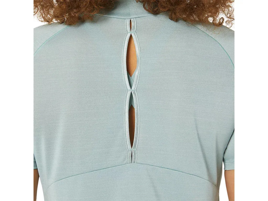 Woman's Nagino Run SS Top - OCEAN HAZE