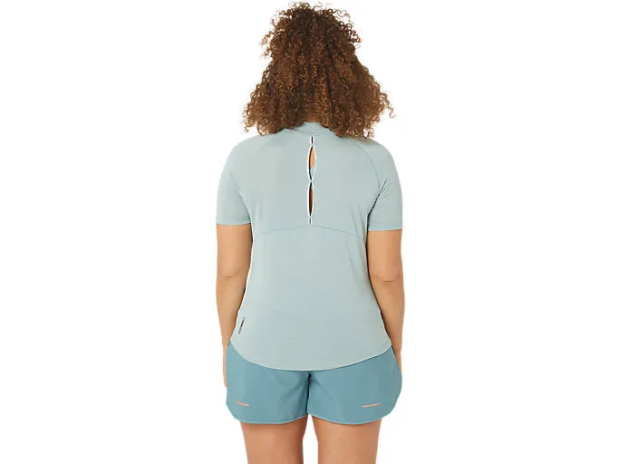 Woman's Nagino Run SS Top - OCEAN HAZE