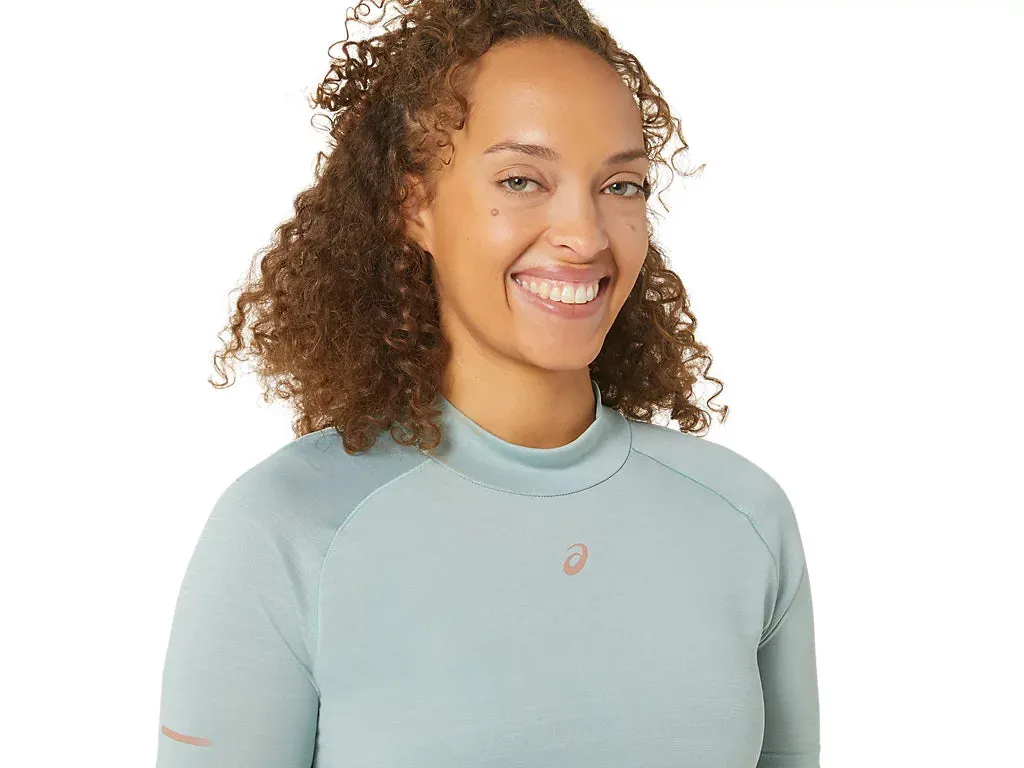 Woman's Nagino Run SS Top - OCEAN HAZE