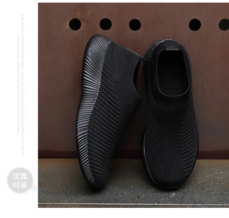 Women Shoes Knitting Sock Sneakers Women Flat Shoes Casual Breathable Sneakers Flats Walking Shoes for Women